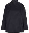 04459 Eugenie NEOBLU Ladies Long Sleeve Chef's Jacket Deep Black colour image